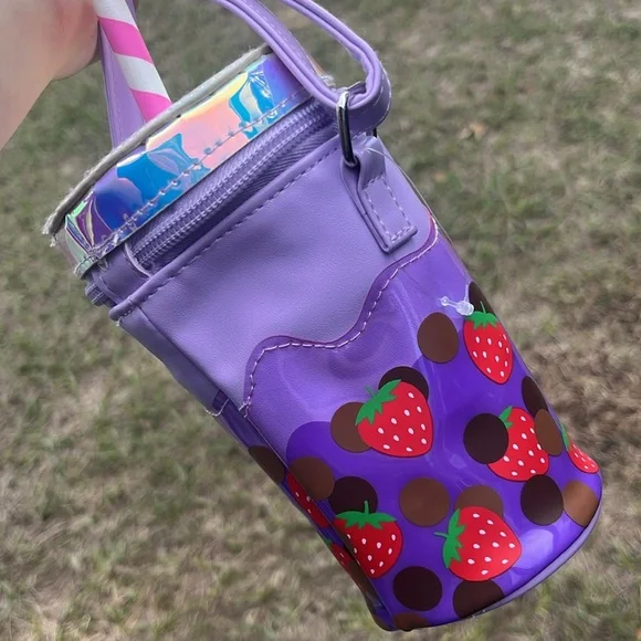•Boba Please• New Boba strawberry crossbody purse - Picture 4 of 4